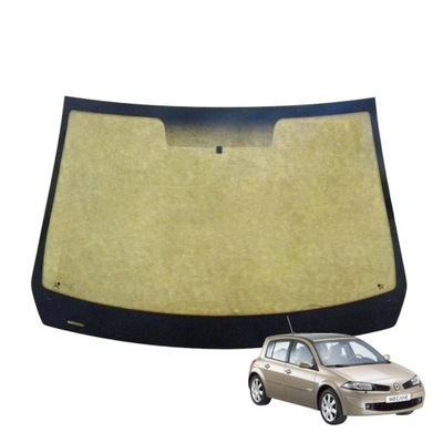 Скло лобове renault megane ii 2002-08 зелений оригінальний номер 8200211298 фото №1
