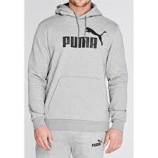 Bluza męska Puma ESS Big Logo Hoodie FL szara r.XL