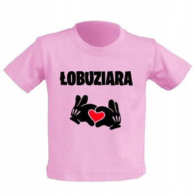 Koszulka bawełniana dziecięca dziecinna ŁOBUZIARA 5-6