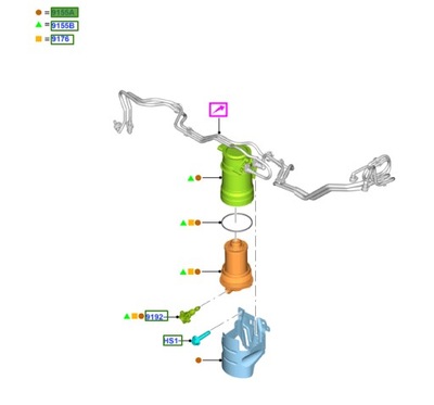 Основа фільтра пального ford transit tourneo custom фото №1
