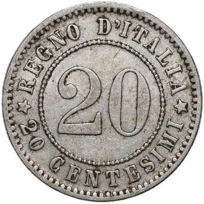 Włochy 20 centesimi 1894