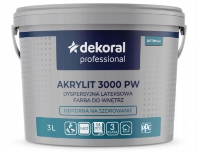 Farba Lateksowa Akrylit Mat 2.8L Baza LN