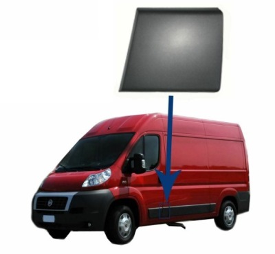 Молдинг лівий блок двигуна fiat ducato boxer jumper 8547.w фото №1