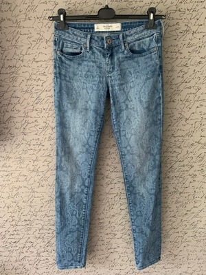 ABERCROMBIE & FITCH SPODNIE JEANSOWE SKINNY 25/32