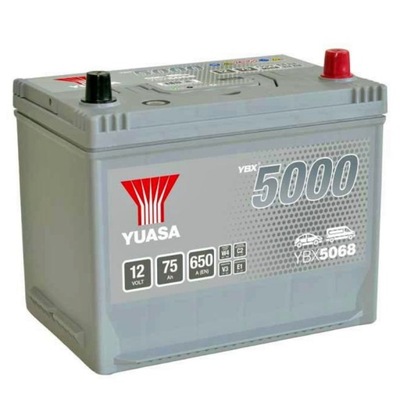 АККУМУЛЯТОР YUASA 12V 75AH 650A P+ YBX5068