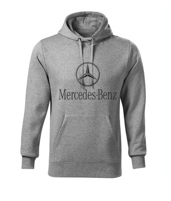 Bluza z kapturem dziecięca D490 MERCEDES BENZ MEROL szara rozm 110