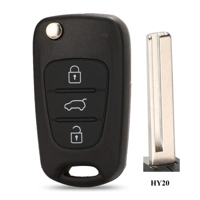 10PCS REMOTE FLIP KEY SHELL PARA HYUNDAI I20 I30 IX35 I35 AVANTE SOLA~53894  