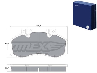 КОЛОДКИ ГАЛЬМІВНІ MERCEDES 609D-814D 86- TOMEX BRAKES