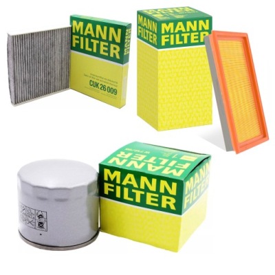 Набор фильтров угольный mann-filter vw passat b7 фото №1