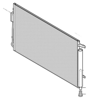 Радиатор кондиционера hyundai tucson nx4e 97606n7000 фото №1