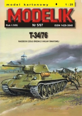Modelik 5/97 - Czołg średni T-34/76 1:25