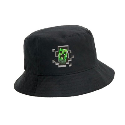 BUCKET HAT KAPELUSZ Czarny PDM MINECRAFT 04