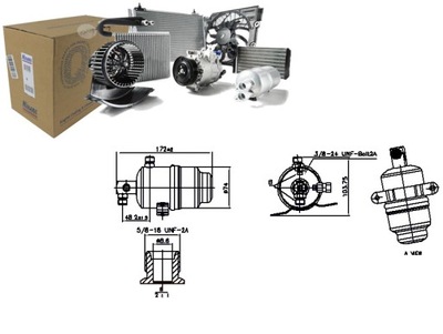 Осушитель кондиционера mercedes slk r170 2.0 2.3 3.2 03.00-04.04 фото №1