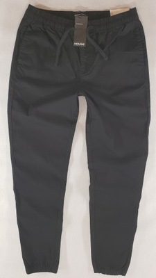 HOUSE spodnie jogger czarne 3 kieszenie r.XL long 92cm