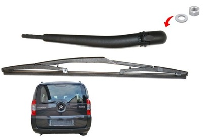 NEW HOLDER + WIPER BLADE ON REAR CITROEN NEMO 2008- BOOTLID  