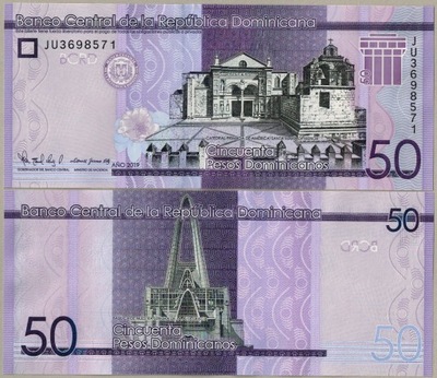 Dominikana 50 Peso 2019 P-189e UNC