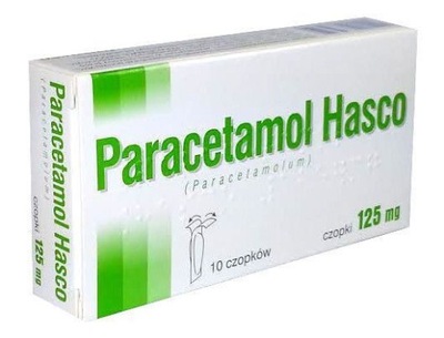 PARACETAMOL HASCO, 125MG, 10 CZOPKÓW, Hasco-Lek