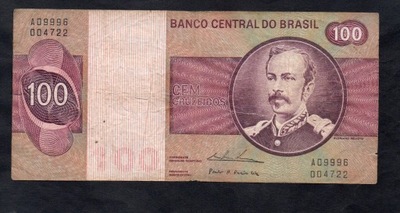 BANKNOT BRAZYLIA -- 100 CRUZEIROS