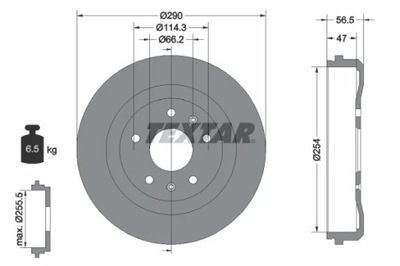 TEXTAR 94030900 BEBEN HAM. LANDROVER FREELANDER 98- 