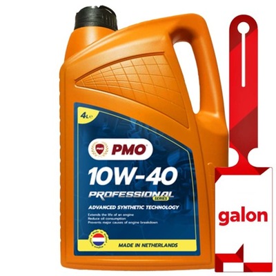 PMO 10W40 PROFESSIONAL MOTOR OIL 4L SYNTETYCZNY ALYVA VARIKLIO 