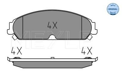 ZAPATAS DE FRENADO CHRYSLER P. 300C 2,7-5,7 04-  