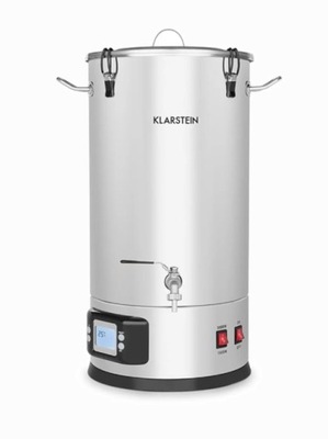 Pojemnik fermentacyjny z kranem Klarstein 30-30 l srebro