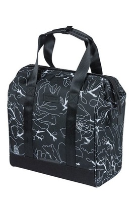 Basil City Torba Grand Shopper Flower Black