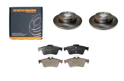 Тормозные диски ham. тормозные колодки mazda 3 bk bl задняя kpl. 280mm фото №1