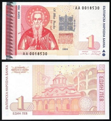 $ Bułgaria 1 LEV P-114a UNC 1999