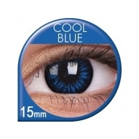 Soczewki kolorowe Big Eyes Cool Blue moc 0,00
