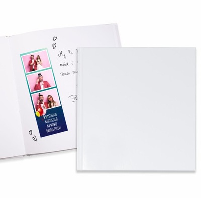 Baza Księga Gości AKSAMITNA Soft Touch białe karty