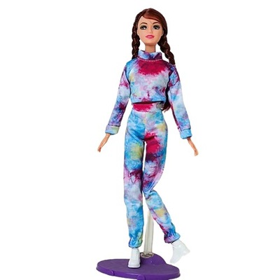 Komplet dla lalki Barbie zestaw ubranek dres kolorowy