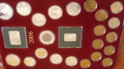 Zestaw monet kolekcjonerskich NBP z 2006 roku +2zł