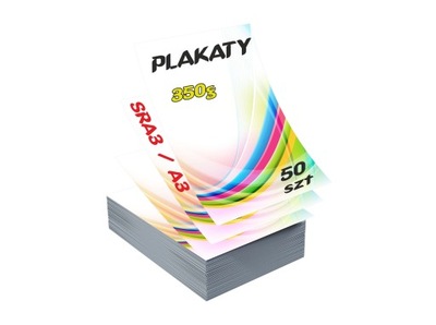 PLAKATY A3, SRA3 50szt 350g