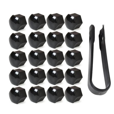 New 20pcs Black Wheel Lug Nut Center Cover Caps 321601173A Removal~18129