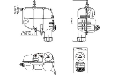 NISSENS БАК РАЗШИРИТЕЛЬНЫЙ Z ПРОБКОЙ BMW 1 F40 2 F45 2 GRAN КУПЕ