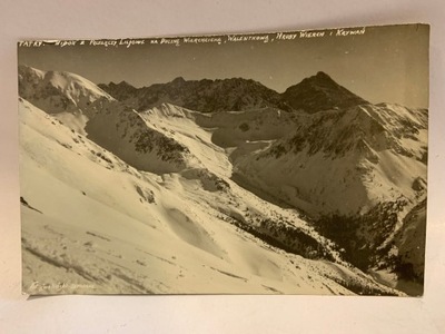 TATRY WIDOK Z PRZEŁĘCZY LILJOWE POCZTÓWKA PRZEDWOJENNA 1937