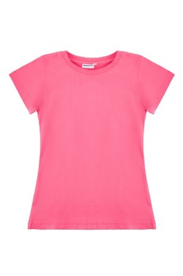Koszulka dziewczęca Basic - różowy - 122