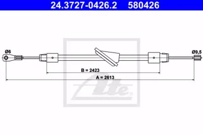 CABLE FRENOS DE MANO MERCEDES-BENZ ATE  