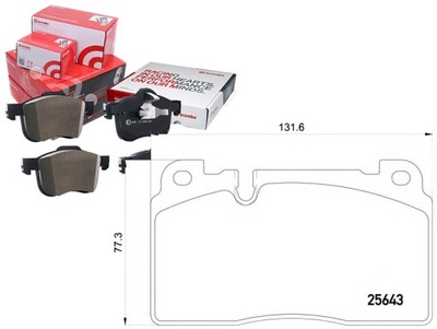 PADS BRAKE AUDI Q5 12- FRONT BREMBO - milautoparts-fr.ukrlive.com