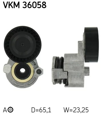 VKM36058 TENSOR CORREA WIELOROWK. RENAULT1,5 DCI  