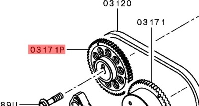 Mitsubishi asx outlander колесо вала распределительного вала фото №1