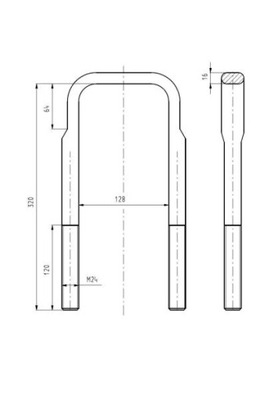 Скоба рессора s-tr str-50010 фото №1