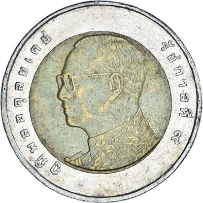 Moneta, Tajlandia, 10 Baht, 2012