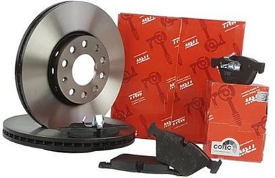 TRW DISCOS + ZAPATAS PARTE DELANTERA ROVER 25 45 262MM  