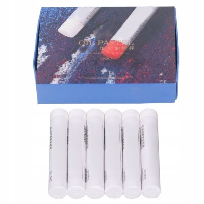 Pastele olejne białe 6 szt.