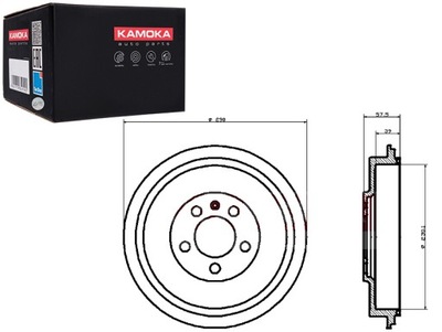 BEBNY DE FRENADO 2 PIEZAS SKODA OCTAVIA 96'-04' ROOMSTER 06'-10' KAMOKA  