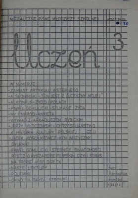 UCZEŃ nr 3, pismo szkolne Gdańsk 1981