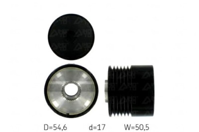 Skf шкив генератора fiat grande punto 1,3d фото №1