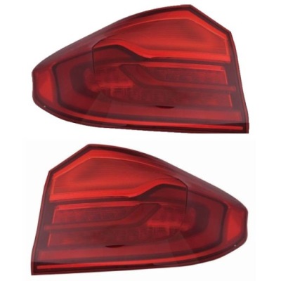 Лампы задние задняя l+p bmw 5 g30 f90 16- комплект depo фото №1